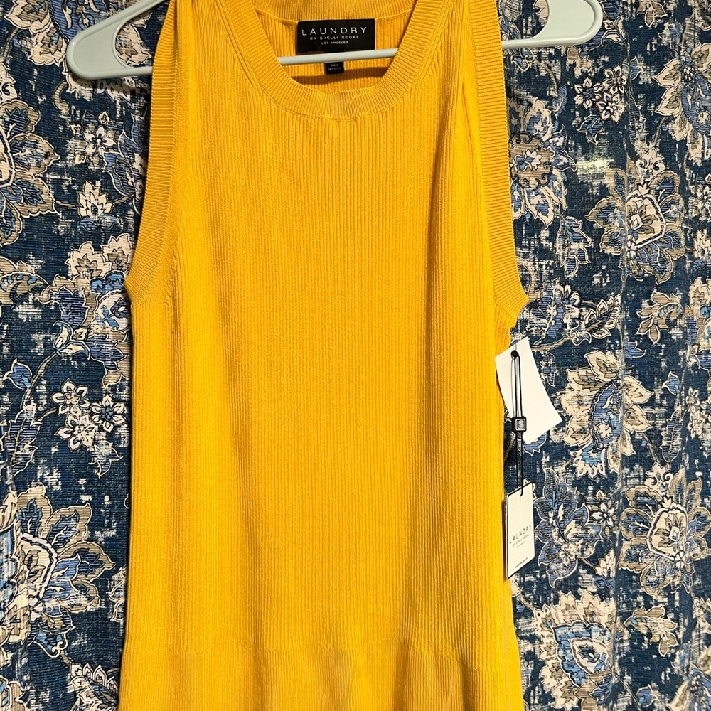 Laundry yellow top, pretty cute but I could still try to sell it .